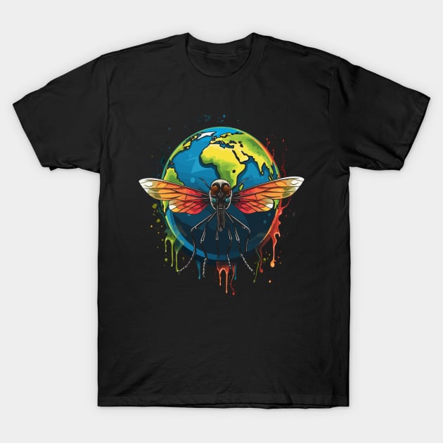 Mosquito Earth Day T-Shirt by JH Mart